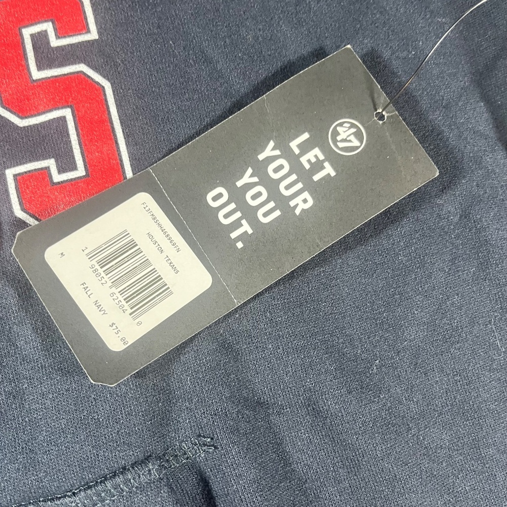 Houston Texans 47 Brand Hoodie Men’s Medium NFL Brand New With Tags NFL sports - Picture 5 of 6